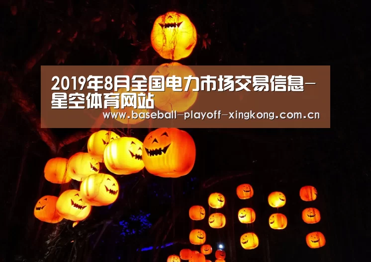 2019年8月全国电力市场交易信息-星空体育网站(图1) 2019年8月全国电力市场交易信息-星空体育网站(图1)